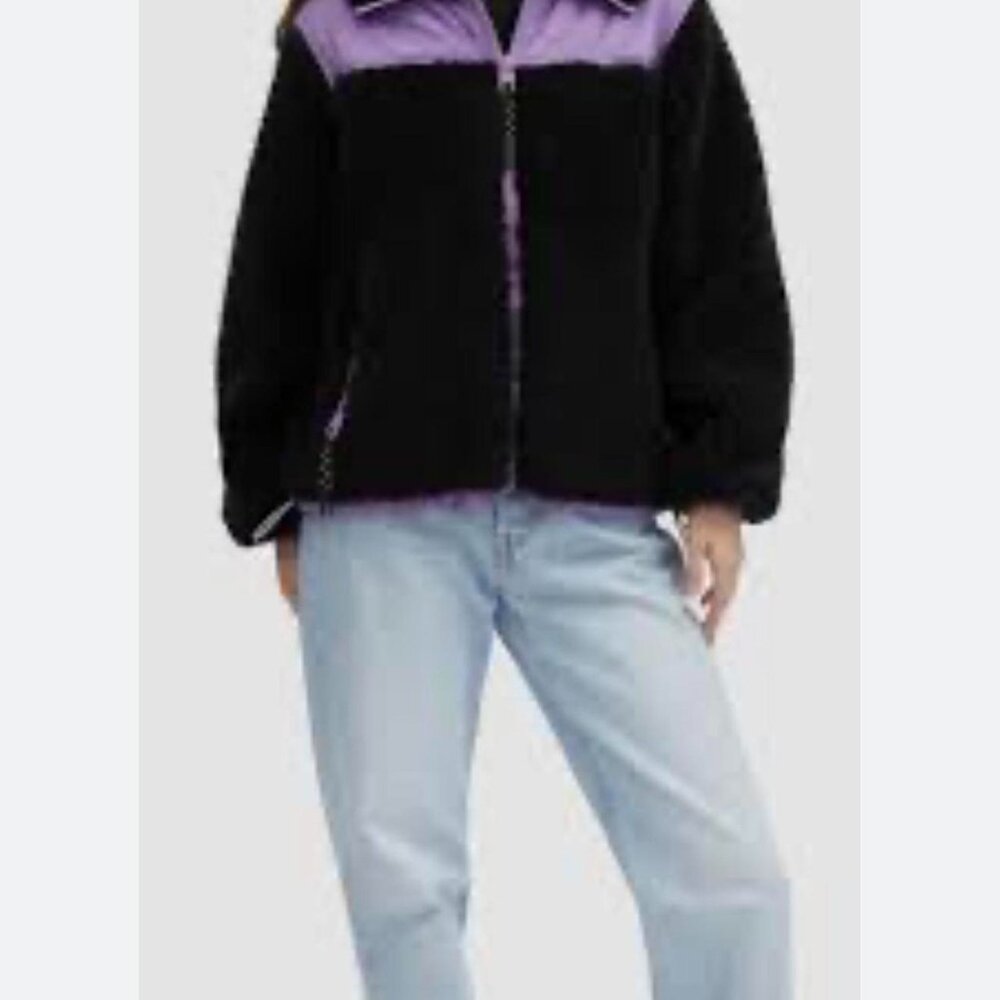 Coach Quilted Sherpa zip up jacket